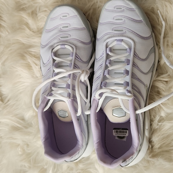 Nike Air Max Plus White Platinum Purple Sneakers Womens UK 6/ EU40/ US 8.5 - Picture 3 of 17